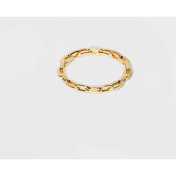 Sugarfix by Baublebar Gold Link Chain Ring Size 8 - Picture 4 of 4